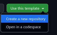 Use this template - create a new repository